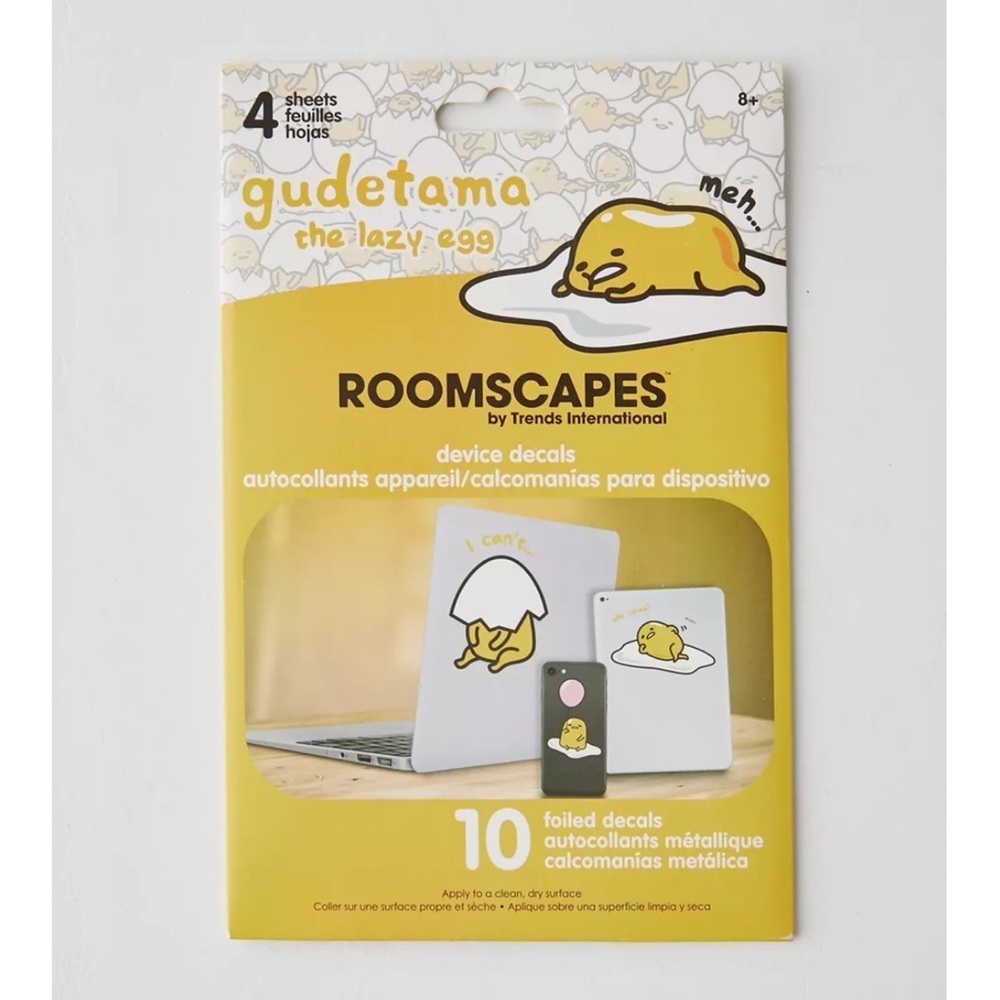 NWT Urban Outfitters Gudetama Device Decal Set - Picture 3 of 10